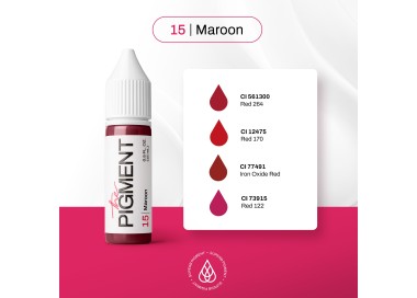 15 MAROON - The Pigment - 15ml - Pigmento PMU REACH the pigment