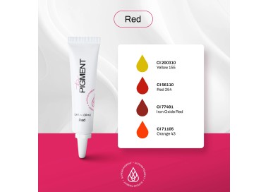 RED - BLACK Microblading - The Pigment - 10ml - Pigmento PMU REACH the pigment