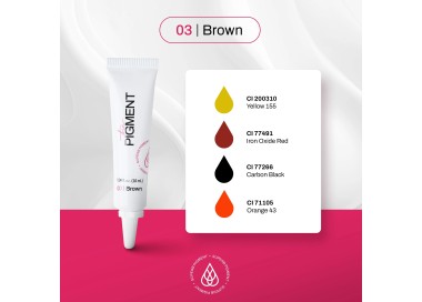 03 BROWN Microblading - The Pigment - 10ml - Pigmento PMU REACH the pigment
