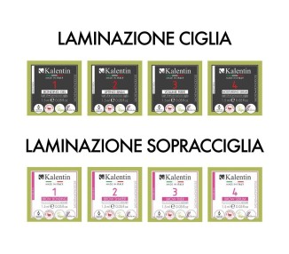 TESTER PACK Laminazione Coreana Ciglia e Sopracciglia - 12 Bustine Monodose - KALENTIN kalentin