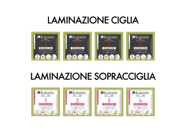 TESTER PACK Laminazione Coreana Ciglia e Sopracciglia - 12 Bustine Monodose - KALENTIN kalentin