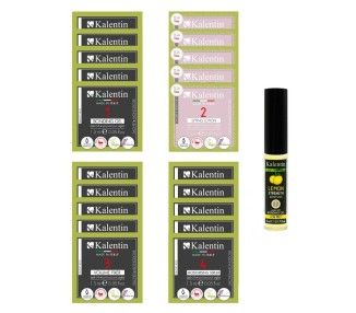 Una Lash Coreana KALENTIN - 20 bustine monodose Laminazione Ciglia (5 applicazioni) + Lemon kalentin
