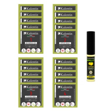 UNA LASH - 20 monodosi Laminazione Ciglia (5 applicazioni) + Tinta e Filler Hyaluronic - KALENTIN