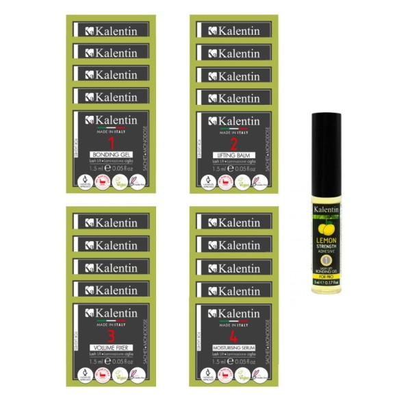 UNA LASH - 20 monodosi Laminazione Ciglia (5 applicazioni) + Tinta e Filler Hyaluronic - KALENTIN