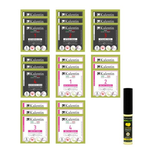 UNA TANTUM KALENTIN - 24 monodosi Laminazione Ciglia e Sopracciglia - 6 applicazioni