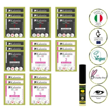 UNA TANTUM KALENTIN - 24 monodosi Laminazione Ciglia e Sopracciglia - 6 applicazioni 2