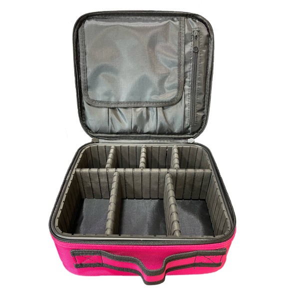 Valigetta Professionale in Tessuto Resistente Rosa - 25 x 22 x 10 cm