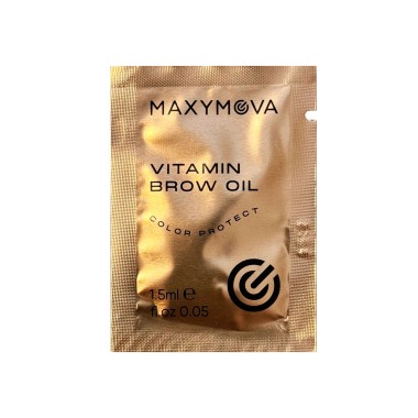 VITAMIN BROW OIL - Aftercare Tinta, Henné e Laminazione Sopracciglia MAXYMOVA - 1,5 ml