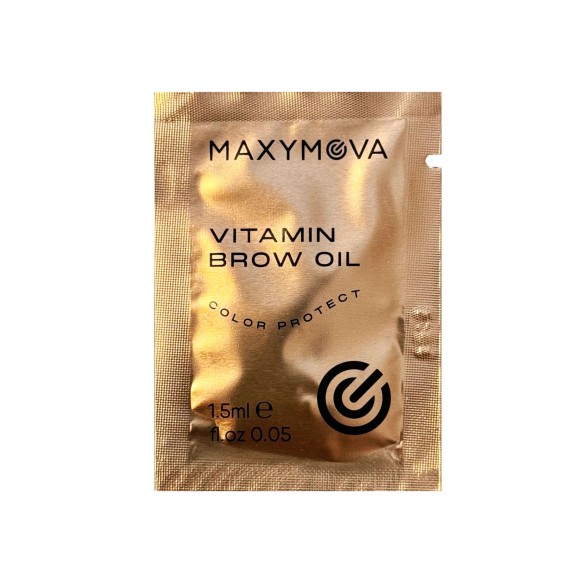 VITAMIN BROW OIL - Aftercare Tinta, Henné e Laminazione Sopracciglia MAXYMOVA - 1,5 ml
