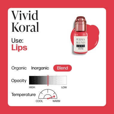 VIVID KORAL - Perma Blend Luxe - 15ml - Pigmento PMU REACH 2
