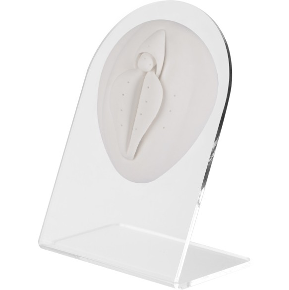 Espositore Anatomico Bianco per Piercing - Genitali Femminili