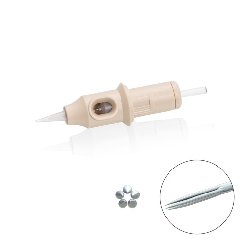 05 RL (Round Liner) 0,25mm - Long Taper - Cartucce Biotek Universali - Aghi PMU - 20pz