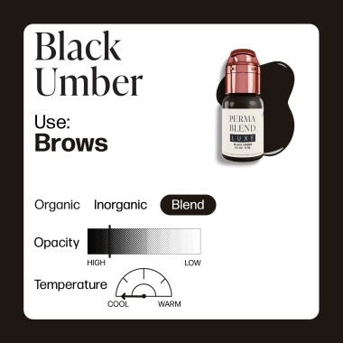 BLACK UMBER - Perma Blend Luxe - 15ml - Pigmento PMU REACH 2
