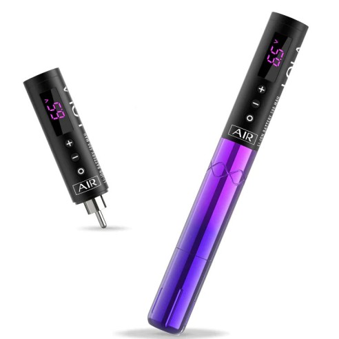 EZ Lola Air - Corsa 2.7 mm - Viola - 2 Batterie - Dermografo Wireless PMU Pen