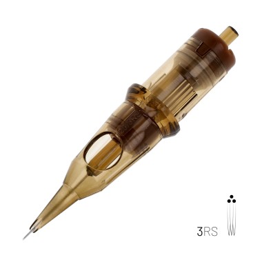 03 RS (Round Shader) Long Taper - Cartucce Aghi Tattoo Kwadron - 20 pz