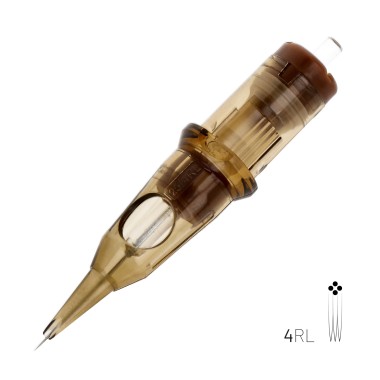 04 RL (Round Liner) Long Taper - Cartucce Aghi Tattoo Kwadron - 20 pz