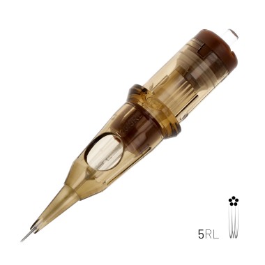05 RL (Round Liner) Long Taper - Cartucce Aghi Tattoo Kwadron - 20 pz