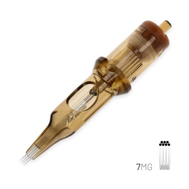 07 MG (Magnum) Long Taper - Cartucce Aghi Tattoo Kwadron - 20 pz