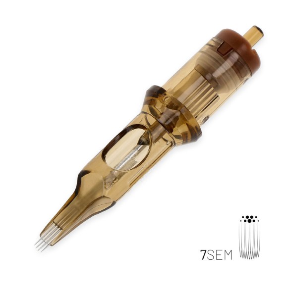 07 SEM (Soft Edge Magnum) Long Taper - Cartucce Aghi Tattoo Kwadron - 20 pz