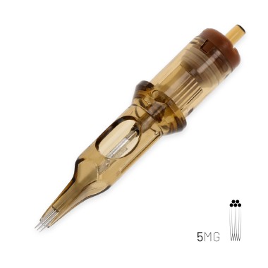 05 MG (Magnum) 0,35 mm Long Taper - Cartucce Aghi Tattoo Kwadron - 20 pz
