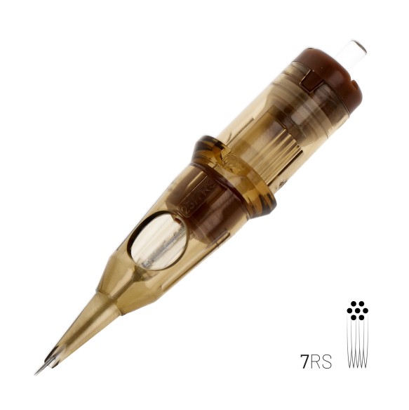 07 RS (Round Shader) Long Taper - Cartucce Aghi Tattoo Kwadron - 20 pz