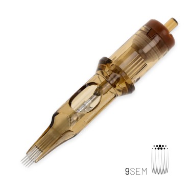 09 SEM (Soft Edge Magnum) Long Taper - Cartucce Aghi Tattoo Kwadron - 20 pz