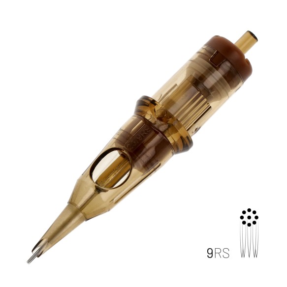 09 RS (Round Shader) Long Taper - Cartucce Aghi Tattoo Kwadron - 20 pz