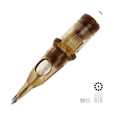 11 RS (Round Shader) Long Taper - Cartucce Aghi Tattoo Kwadron - 20 pz