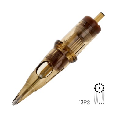 13 RS (Round Shader) Long Taper - Cartucce Aghi Tattoo Kwadron - 20 pz