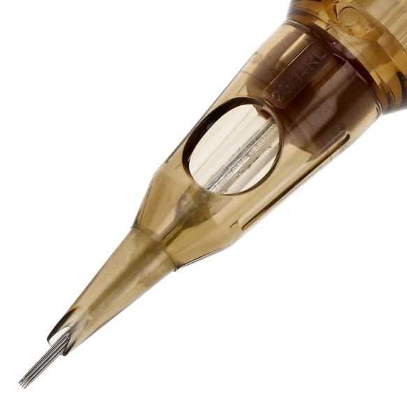 14 RL (Round Liner) Long Taper - Cartucce Aghi Tattoo Kwadron - 20 pz