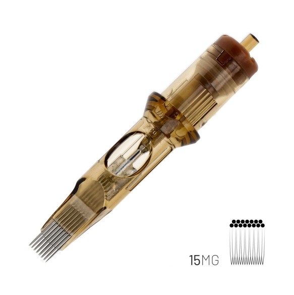 15 MG (Magnum) Long Taper - Cartucce Aghi Tattoo Kwadron - 20 pz
