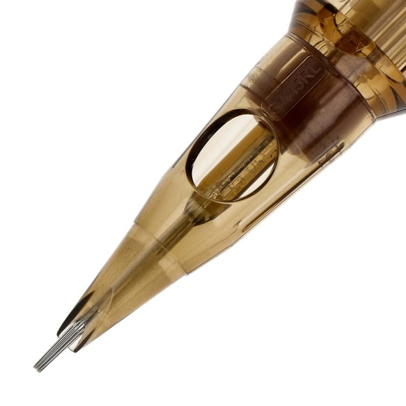 15 RL (Round Liner) Long Taper - Cartucce Aghi Tattoo Kwadron - 20 pz