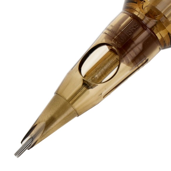 15 RS (Round Shader) Long Taper - Cartucce Aghi Tattoo Kwadron - 20 pz