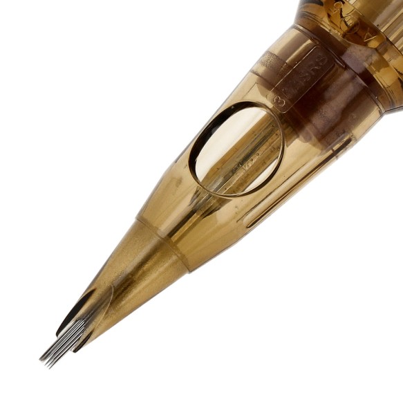 18 RS (Round Shader) Long Taper - Cartucce Aghi Tattoo Kwadron - 20 pz