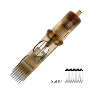 25 MG (Magnum) Long Taper - Cartucce Aghi Tattoo Kwadron - 20 pz