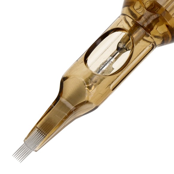 07 FL (Flat) 0,35 mm Long Taper - Cartucce Aghi Tattoo Kwadron - 20 pz