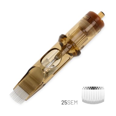 25 SEM (Soft Edge Magnum) Long Taper - Cartucce Aghi Tattoo Kwadron - 20 pz