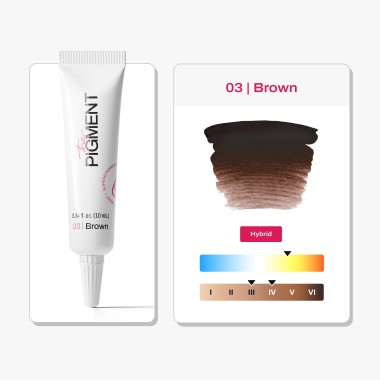 03 BROWN Microblading - The Pigment - 10ml - Pigmento PMU REACH 2