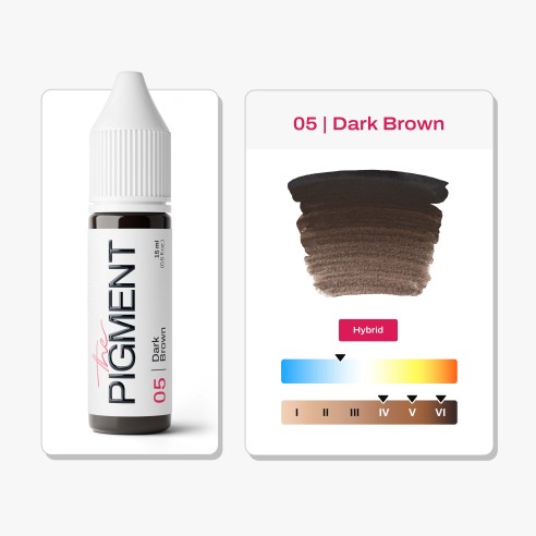 05 DARK BROWN - The Pigment - 15ml - Pigmento PMU REACH