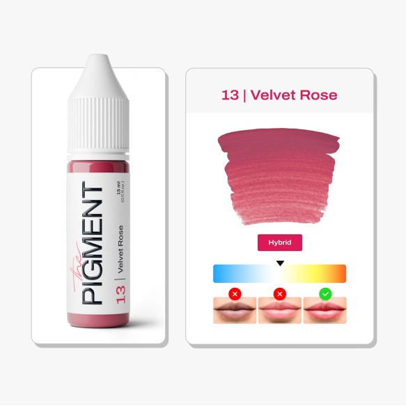 13 VELVET ROSE - The Pigment - 15ml - Pigmento PMU REACH