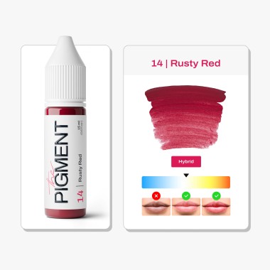 14 RUSTY RED - The Pigment - 15ml - Pigmento PMU REACH 2