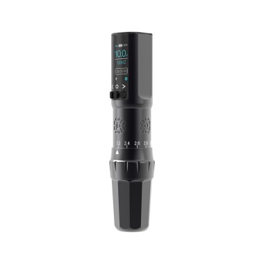 Microbeau E.L.B. PMU Machine - Corsa Regolabile (2.2 - 3.4 mm) - Matte Black - Dermografo Wireless per Eyeliner, Labbra e Sopracciglia 2