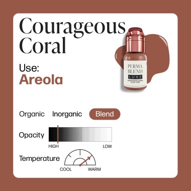 COURAGEOUS CORAL - Perma Blend Luxe - 15ml - Pigmento PMU REACH 2