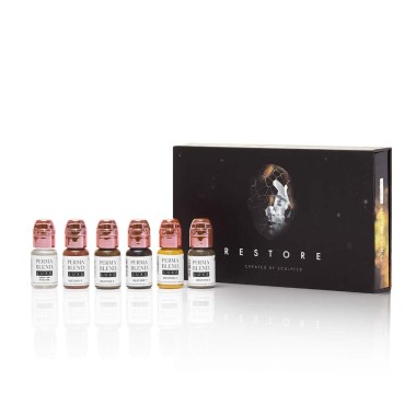 Stevey G. RESTORE Set Trico - Perma Blend Luxe - 6x15ml - Pigmenti PMU REACH 2