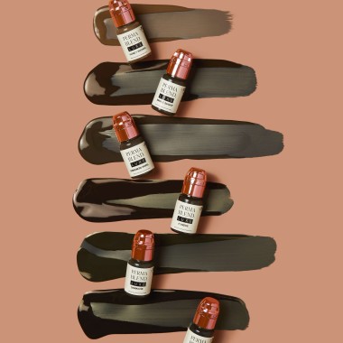 THE CHOCOLATE COLLECTION - Perma Blend Luxe - 6x15ml - Pigmenti PMU REACH 2