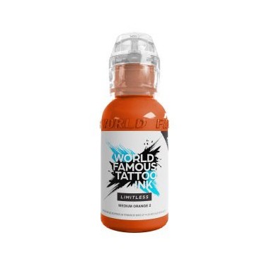 MEDIUM ORANGE 2 - World Famous Limitless - 30ml - Colore Tattoo REACH
