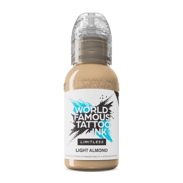 LIGHT ALMOND - PINK RIBBON World Famous Limitless - 30ml - Colore Tattoo REACH