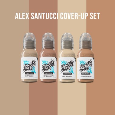 Santucci SKIN TONE Set - World Famous Limitless - 4 × 30 ml - Colori Tattoo REACH 2