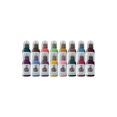 A.D. Pancho PRO COLOUR Set - World Famous Limitless - 16x30ml - Colori Tattoo REACH