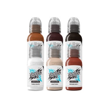 Michele Turco PORTRAIT Set - World Famous Limitless - 6 × 30 ml - Colori Tattoo REACH